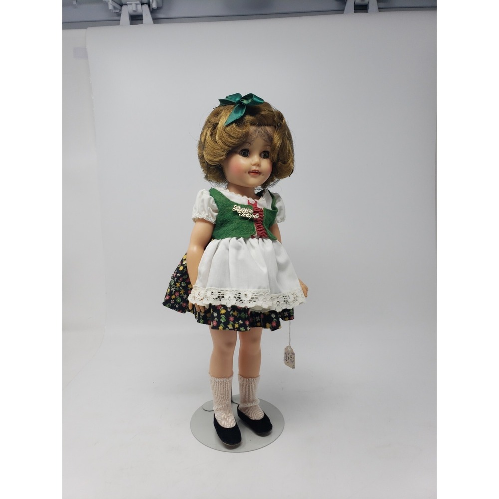 Shirley Temple 15 Inch Ideal Vinyl Heidi Doll with Stand Included